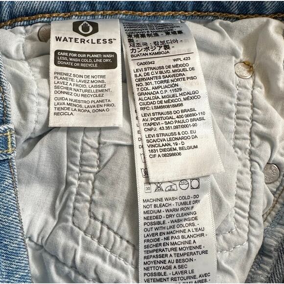 Levi's Premium New Women's Ribcage Straight Ankle Distressed Jeans Sz 27 Casual - Picture 11 of 11